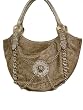 Blue Elegance Handbag Metal Lion Metal Chains Rocker Bag