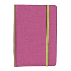 M-Edge Trip Kindle Jacket (Fits 6" Display, Latest Generation Kindle), Magenta w/Lime Green