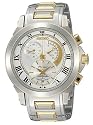 Seiko Premier #SNL042P1 Men's 2 Tone Kinetic Chronograph Watch