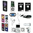 iPod nano 5G Accessories. Premium Essential Accessory Bundle for iPod Nano 5th Generation 5G: Leather Case + Hard Grade A Crystal Case + LCD FM Transmitter with Car Charger + Portable Foldable Speaker + Black Silicon Skin Case + Blue Silicon Skin Case + Pink Silicon Skin Case + Clear Silicon Skin Case + 2x Clear Skin Protector + USB Car Auto Charger + USB Home Wall Charger + 3.5mm earphone + Y-splitter + Crazyondigita