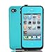 Zoumba OceanProof Waterproof Dustproof Snowproof Protection Case Cover For Apple iPhone 4 4S (teal)