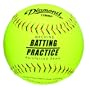 Diamond Sports 12-Inch Machine Batting Practice Softball, Dozen