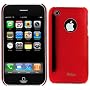 GTMax Chrome Red Durable Slim Fit Back Cover Case for Apple Iphone 3Gs 3G S, 3G Smartphone