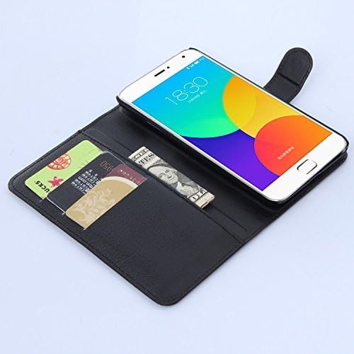 Meizu Mx4 Pro Case, Zeeeda PU Leather Wallet Flip Case Cover for Meizu Mx4 Pro (Black)