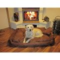 Hundesofa Hundebett Hundekorb XXL Braun 120x100x25 cm