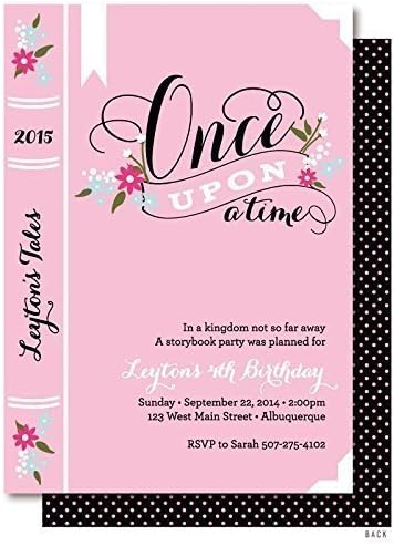 Story Book Birthday Invitations