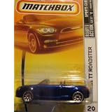 Matchbox Audi TT Roadster, Blue, {No ToP} - new style wheels, Highly Detailed, #20, 1 64 by Matchbox