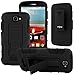 One Touch Fierce 2 Case, Alcatel One Touch Fierce 2 Case, One Touch Pop Icon Case, Celljoy [Full Body Armor] (Black) **HEAVY DUTY** Hybrid Protective Cover with Belt Clip Holster **Kick Stand**