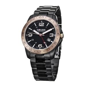 Golana Swiss Men’s AE320-2 Aero Stainless Steel Two Time Zone Watch
