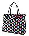 Belvah Extra Large Quilted Polka Dots Tote Handbag