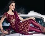 Designer Shimmer Net with Jari Work Unstitched Salwar Kameez - 15004E