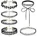 Dream Catcher 1-6 Pcs Fashion Lace Velvet Black Women Grils Choker Necklace
