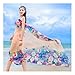 GERINLY Short Sarong Coverups for Women Tropical Print Swimsuit Bottom Wrap Summer Beach Bikini Pareo Skirt