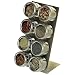 Lipper International Soho 8-Shaker Set on L-Stand - Stainless Steel