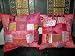 2 Cushion Covers Salmon Sari Patchwork Floral Embroidered Pillow Throw 16"