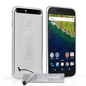 Yousave Accessories Coque Huawei Nexus 6P Etui Clair Ultra Mince