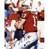Philip Rivers Autographed North Carolina NC State Wolfpack (Red Jersey) 8x10 Photo