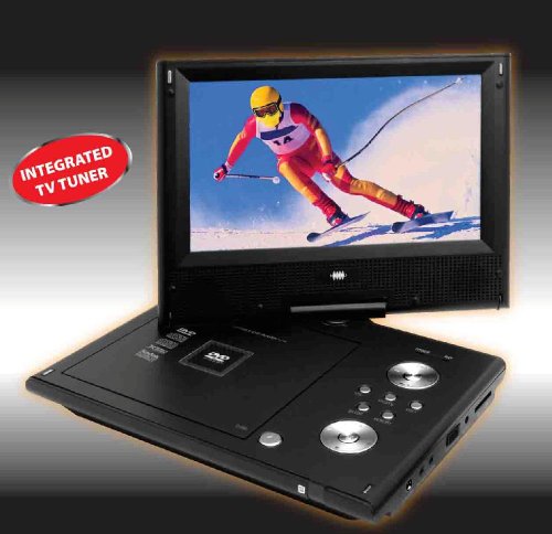 DVD-Player 9" analog TV integriert +FB + Zubehör