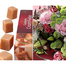 Pastel Flower Bouquet with Guernsey Fudge