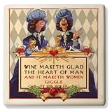 Wine Maketh Glad Ceramic Trivet