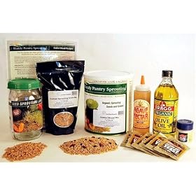 Deluxe Ezekiel Bread Making Kit + K-TEC Grain Mill Grinder- Make Bake Whole Multi-Grain...