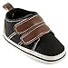 Luvable Friends Unisex Baby Crib Shoes, Black Hook, 6-12 Months