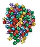 6mm Bright Jewel Toned Mini Aluminum Jingle Bells - Pkg 100