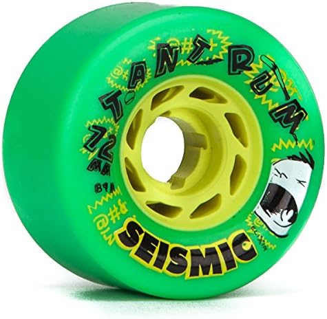 Seismic Tantrum Longboard Wheels - 72mm 81a Green