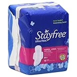 Stayfree Pads, Ultra Thin, Super Long, with Wings 16 pads