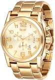 Vestal Men's DEV005 De Novo Gold Chronograph with Day Register Watch