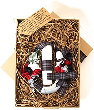 Stunning Handcrafted Lucky Wedding Horseshoe Gift in Silver Pride of Scotland Tartan