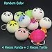 Trasfit Set of 6 Squishy Charms Kawaii Soft Foods Jumbo Squishies Panda Bread Toast, Turtle, Ice Cream Phone Charm Key Chain Strap