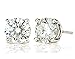 .925 Sterling Silver Round Shape Colorless Cubic Zirconia 1.5 Cttw. Stud Earrings