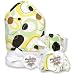 Trend-Lab 21004 Blooming Bouquet Giggles Dot Hooded Wash Cloth