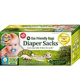 Green N Pack Easy-Tie Baby Diaper Sacks 200-count Jumble Roll