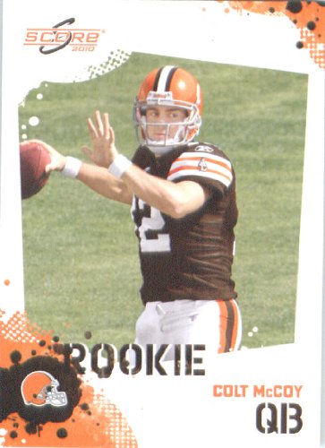 Colt McCoy RC - Cleveland Browns (RC - Rookie Card) 2010 Score Football Card - NFL Trading Card in Screwdown Case