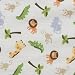 Tiddliwinks Fitted Crib Sheet- Jungle Friends