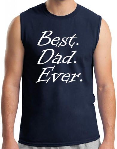 Buy Cool Shirts Mens Best Dad Ever Fathers Day Navy Muscle Shirt Shooter MD