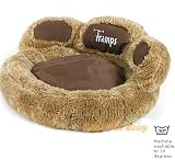 Tramps Cat Bed Paw Brown For Small Dogs & Cats