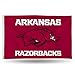 Rico Industries NCAA Single Sided Banner Flag with Grommets Arkansas Razorbacks Team Color 3' x 5'
