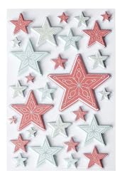 Martha Stewart Crafts Snow Lace Layered Star Stickers