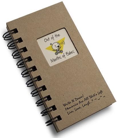 Write it Downseries by Journals Unlimited, Guided Journal, Out of the Mouths of Babes Journal, Mini-Size 3”x5.5”, Kraft Hard Cover, Made in USA