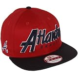 MLB New Era Atlanta Braves Snap It Back Snapback Hat - Red/Navy Blue