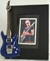 Joe Satriani Picture Frame with Miniature Guitar Replica