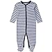 Babe Maps Unisex Babys Footed Sleeper Pajamas Long Sleeved (9-12 Months, Navy 83134)