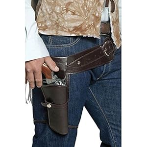 Smiffy's Men's Belt And Holster, Brown, One Size