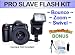 Digital Pro Slave Flash for the Canon PowerShot G7 G9 G10 G11 PRO1 A650 A640 S5 IS S3 IS S90 IS SX10 IS SX1 IS SX20 SX120 IS A570 A590 E1 Cameras. UltraPro BONUS BUNDLE Included: Mini Travel Tripod, LCD Screen Protector, Camera Cleaning Package
