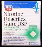 Nicotine Gum, 4 Mg., 110 Pieces Mint