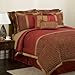 Read Lush Decor Geometrica Gala 8-Piece Comforter Set, King, Red/Gold Details Lush Decor Geometrica Gala 8-Piece Comforter Set, King, Red/Gold
