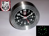 Luminox Watch TRITIUM WORLD TRAVEL ALARM CLOCK Brushed Aluminum